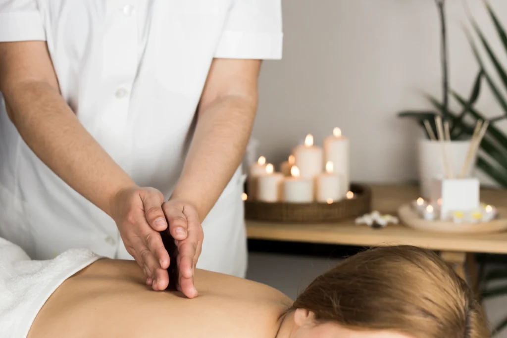 woman spa center